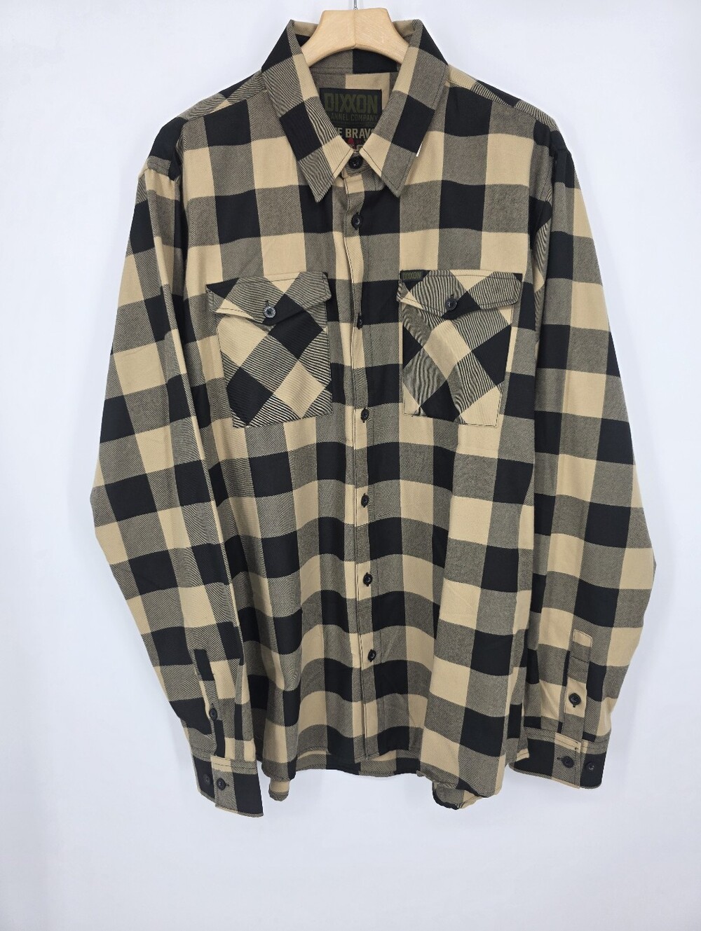 Dixxon Flannel Company 'The Bravo' Men's Flannel Bottom-down Shirt 2XL-T Tan